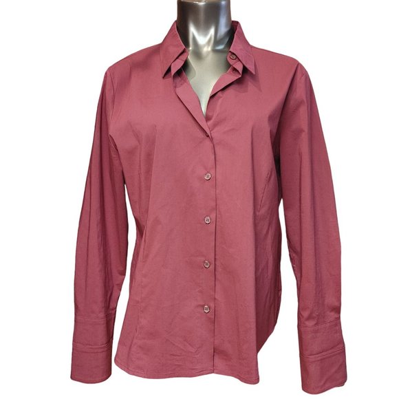 Worthington Other - Worthington Stretch Easy Care Men's Red Long Sleeve Button Down Shirt 16